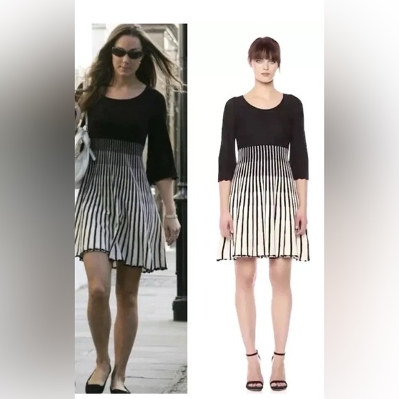 French Connection Vintage Sunrise Tellin Knit Dress Size 6 - Picture 3 of 8